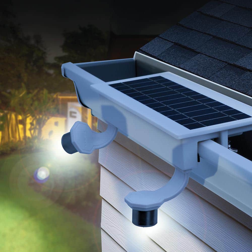 EZ Home White Solar LED Security Flood Light