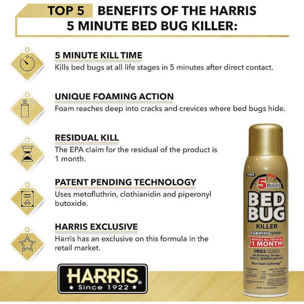 Harris Gold Aerosol Bed Bug Killer 16 oz