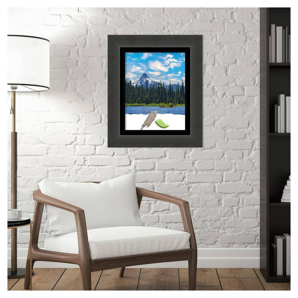 Glossy Black Polystyrene Rectangular Wall Frame 19" x 16"