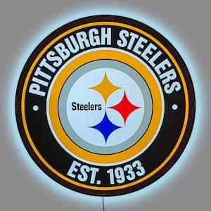 Pittsburgh Steelers Establish Date 24 in. LED Lighted Sign