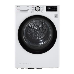24 in. W 4.2 Cu. Ft. Ventless Stackable Compact SMART Electric Dryer in White with Dual Inverter HeatPump Technology