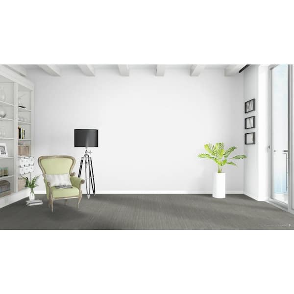 Belle Cove - Port - Gray 45 oz. SD Polyester Pattern Installed Carpet