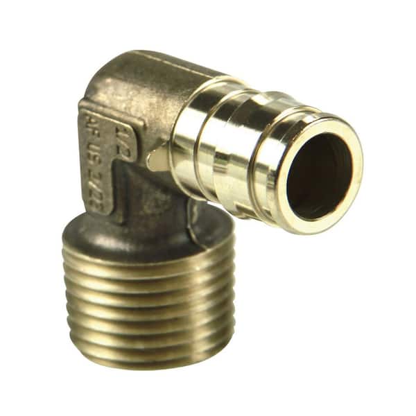 ProPEX 1/2 in. PEX-A Expansion Barb x 1/2 in. MIP Lead-Free Brass 90-Degree Elbow