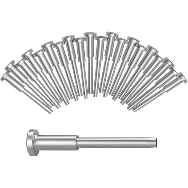 1/8 T316 Stainless Steel Invisible Receiver Swage Stud End for Cable Railing Deck Stair Fittings 20-Pack