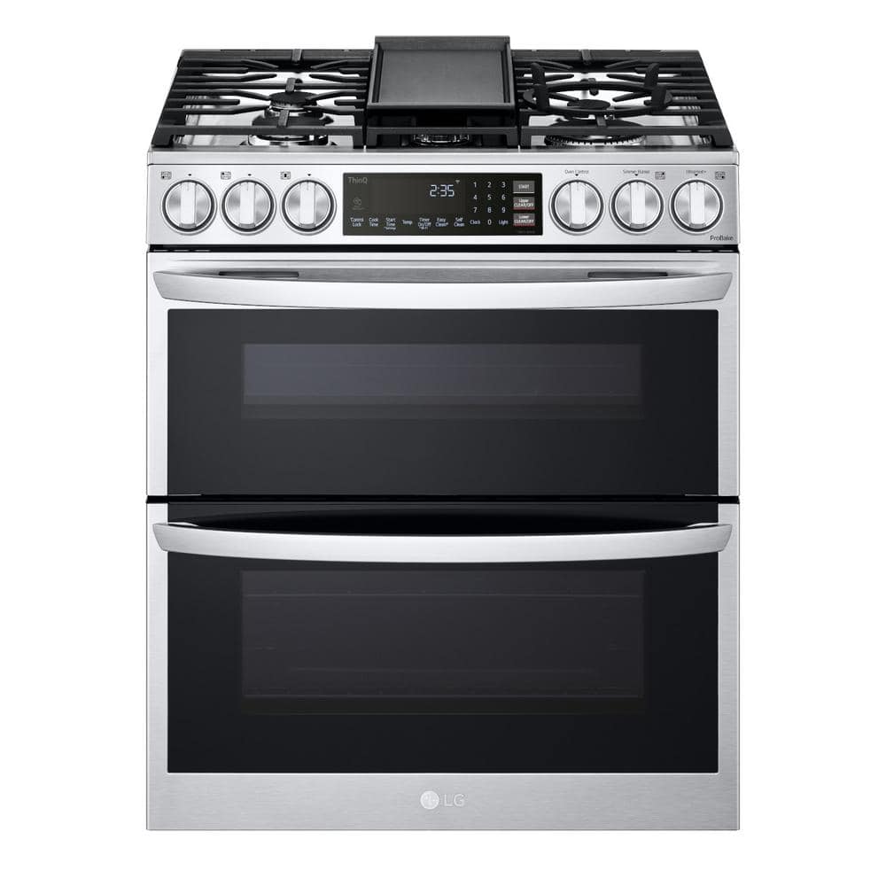 30 Inch Stainless Steel Smart Dual-Fuel Double Oven Range