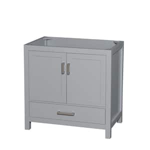 Sheffield 35 in. W x 21.5 in. D x 34.25 in. H Single Bath Vanity Cabinet without Top in Gray