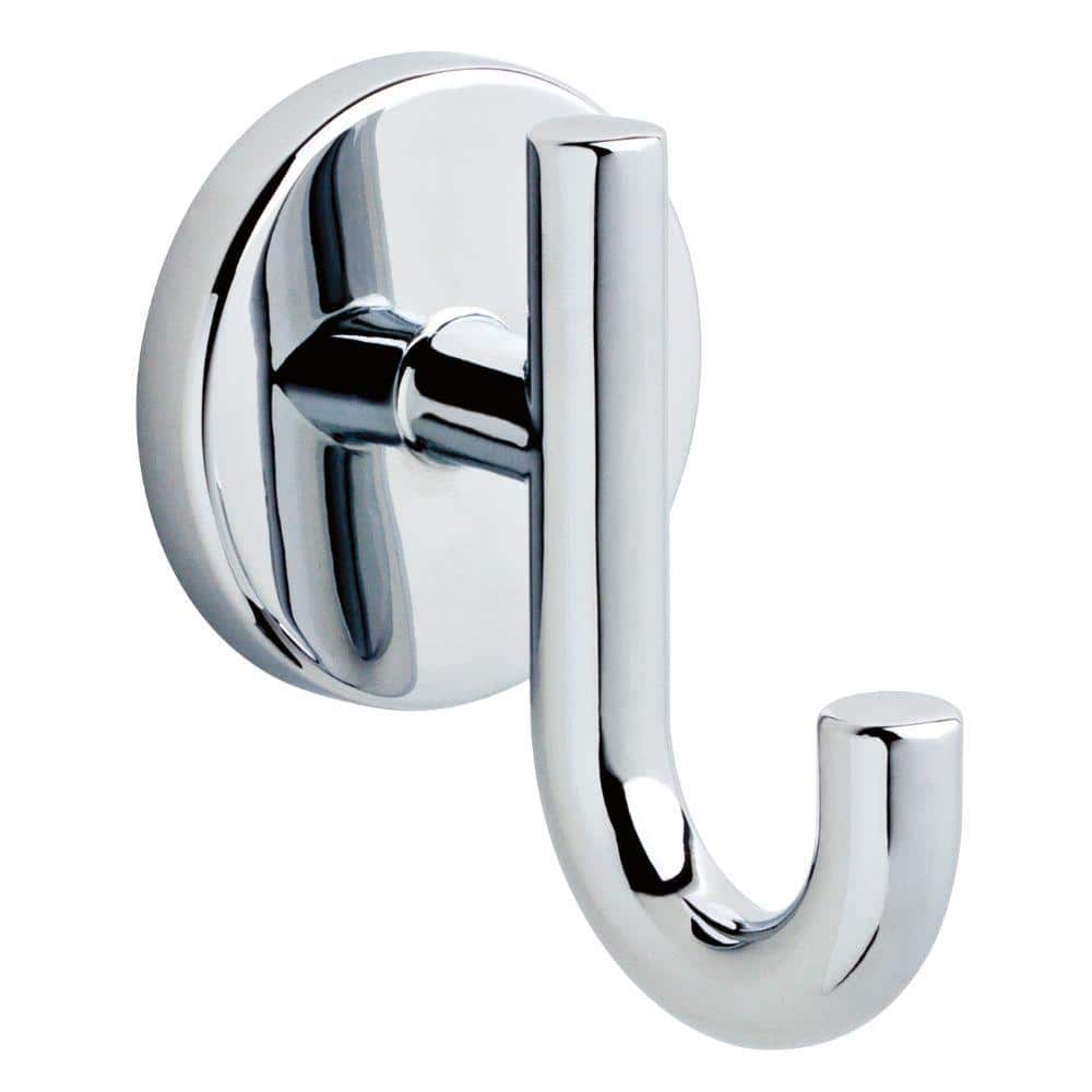 Delta Trinsic Single Towel Hook Bath Hardware Accessory in Polished Chrome  75935 - The Home Depot