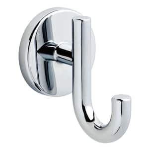 Lyndall Double Towel Hook Bath Hardware Accessory in Polished Chrome