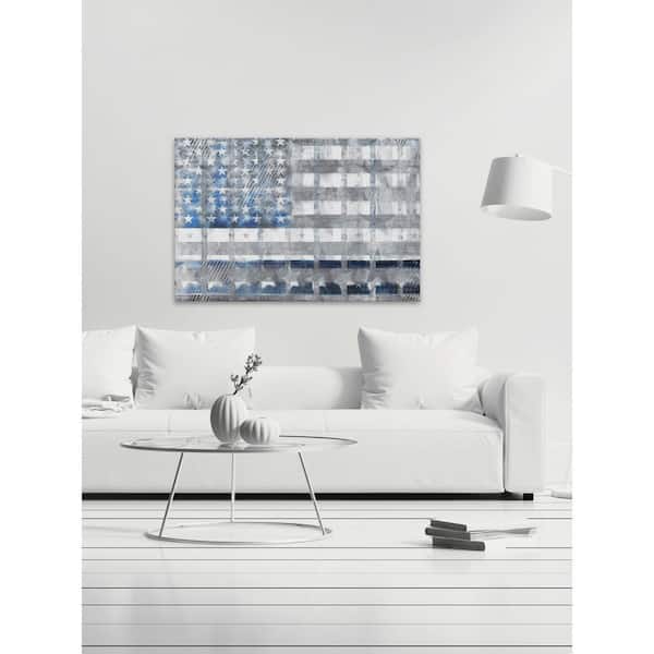 Unbranded 12 in. H x 18 in. W "Shaded Flag" by Parvez Taj Printed Canvas Wall Art