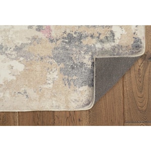Ariana Blush 2 ft. x 8 ft. Ombre Transitional Runner Rug