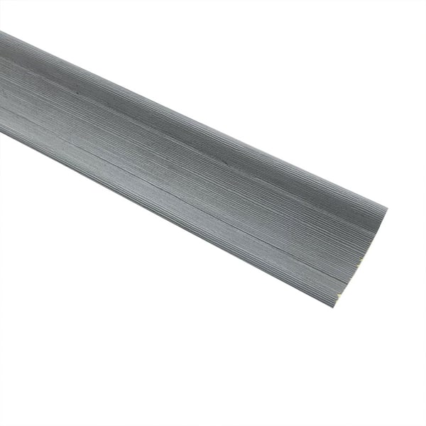 Wellco 1.2 in. x 1.2 in. x 59 in. Gray PVC Cove Moulding Trim, Lightweight Ceiling Trim