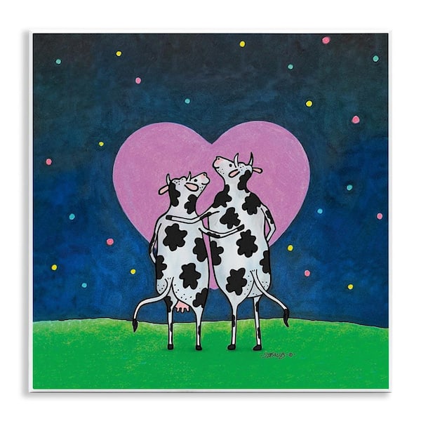 Stupell Industries Loving Significant Udder by Roger Straub Unframed Typography Graphic Art Print 12 in. x 2 in.