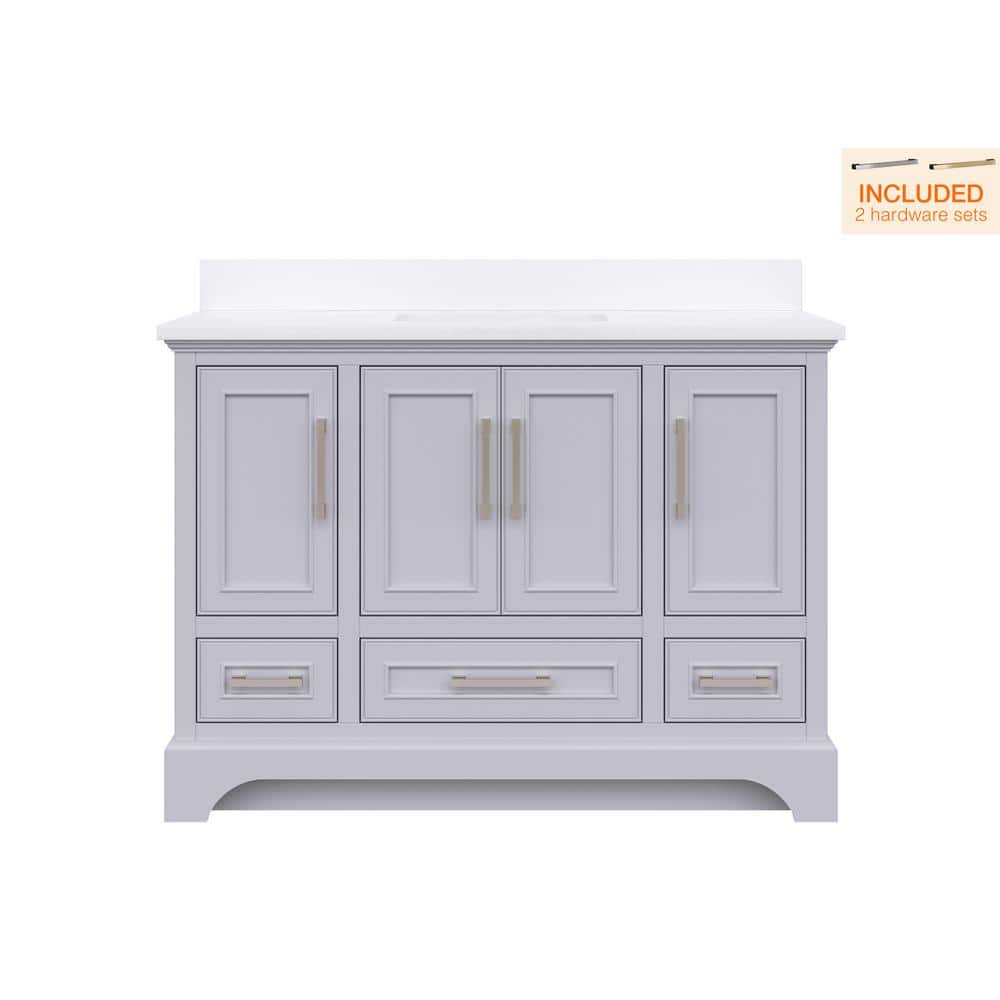 Home Decorators Collection Lareda 48 in. W x 22 in. D Bath Vanity in ...