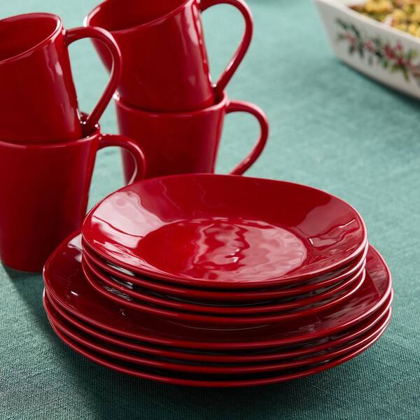 Certified International Berry Red Christmas Assorted Colors
