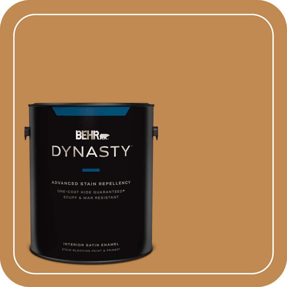 1 gal. #M250-6 Toffee Tart Satin Enamel Interior Stain-Blocking Paint & Primer price history on PriceWatchPro