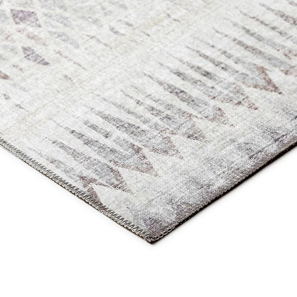 Rylee Beige 5 ft. x 7 ft. 6 in. Geometric Indoor/Outdoor Area Rug