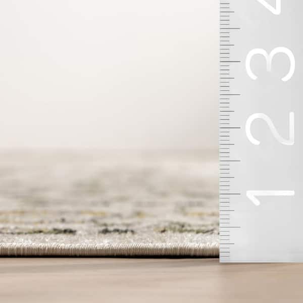 Cady Cream 8 ft. x 10 ft. Machine Washable Transitional Area Rug