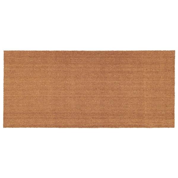 Natural 24 in. x 48 in. Coir and Vinyl Door Mat