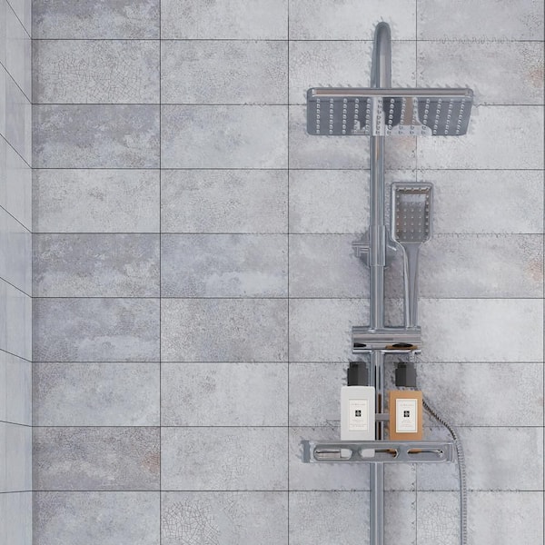 Myst Gunsmoke 4 in. x 8 in. Ceramic Wall Tile (5.75 square feet /Case)
