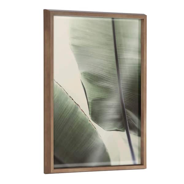 Kate and Laurel Blake "Vintage Palms" by Alicia Abla Framed Glass Art Print 24 in. x 18 in.