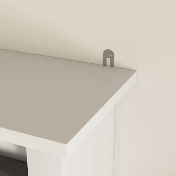 FAMYYT 27 in. W x 19.7 in. H Rectangular White Surface Mount Medicine Cabinet without Mirror with Adjustable Shelves