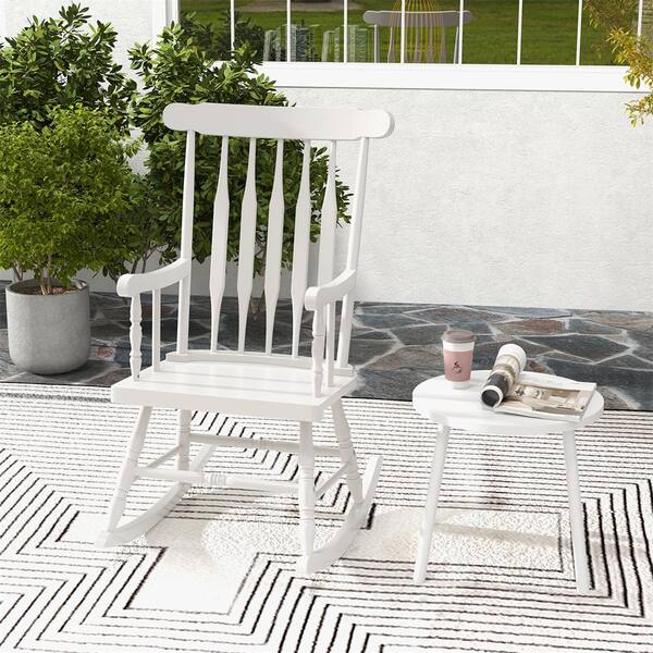 White rocking chair indoor discount