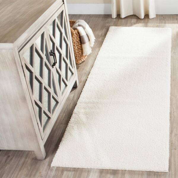 2'2 x 8' Cream SAFAVIEH Royal Shag Collection RYG117A Non-Shedding Living Room Bedroom Dining Room Entryway Plush 2-inch Thick Runner