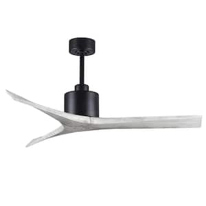 Mollywood 52 in. Matte Black Ceiling Fan with Hand Held Remote and Wall Control