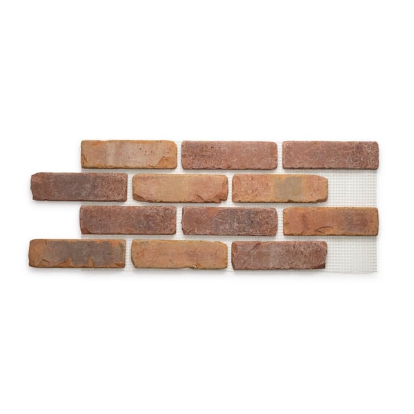 Old Mill Brick 28 in. x 10.5 in. x 0.5 in. Brickwebb Durango Thin Brick ...