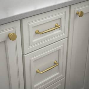 Classic Elegance 5-1/16 in. (128 mm) Center-to Center Modern Gold Cabinet Drawer Bar Pull