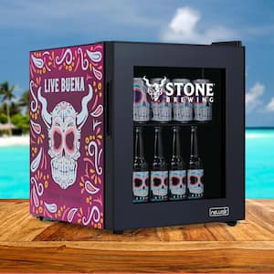 17 in. Stone Brewing 60 (12 oz.) Can Live Buena Beverage Refrigerator and Cooler