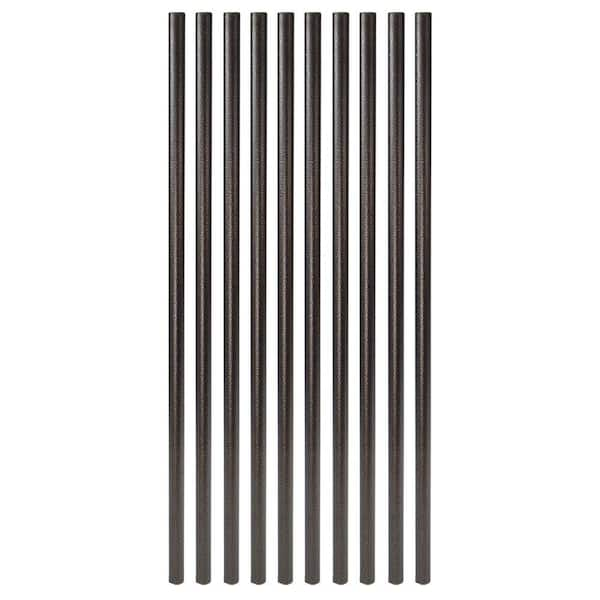 Fortress Railing Products 32 in. x 3/4 in. Antique Bronze Steel Round Deck Railing Baluster (10-Pack)