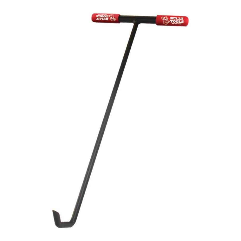 Bully Tools 24 in. Manhole Cover Hook with Steel T-Style Handle 99200 - The  Home Depot