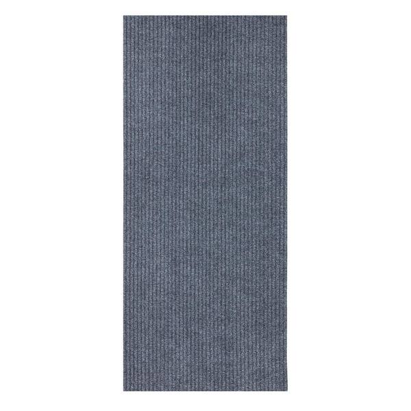 Ottomanson Scrabe Rib Waterproof Non-Slip Rubberback Solid 2x4 Runner Rug,  2 ft. W x 4 ft. L, Black, Polypropylene Flooring SRT704-2X4 - The Home Depot