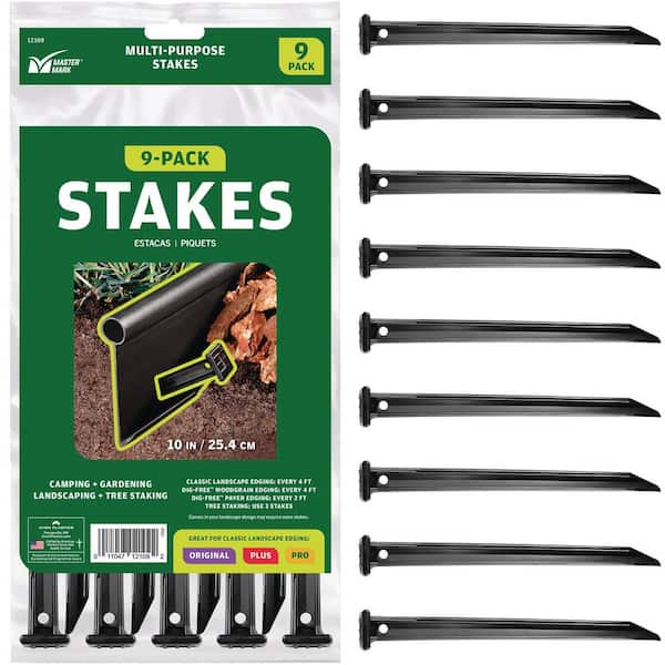 Master Mark Multi-Purpose ABS 10 in. Stake Anchors (9-Pack)
