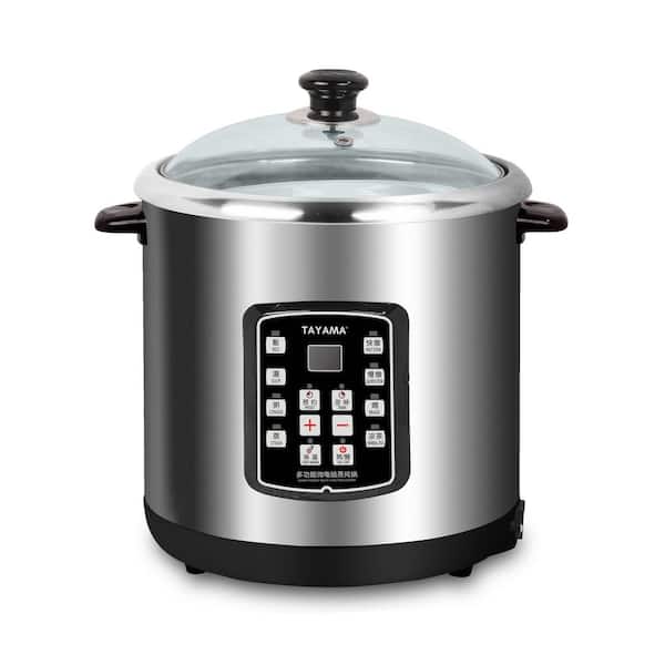 Tayama Stainless Steel Rice Cooker & Food Steamer 10 Cup 