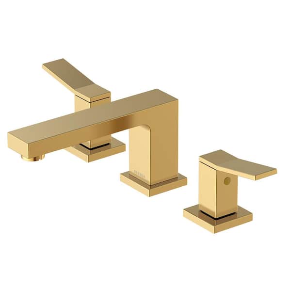 Avian 8 in. Widespread 2-Handle Bathroom Faucet with Metal Touch Down Drain in Brushed Bronze