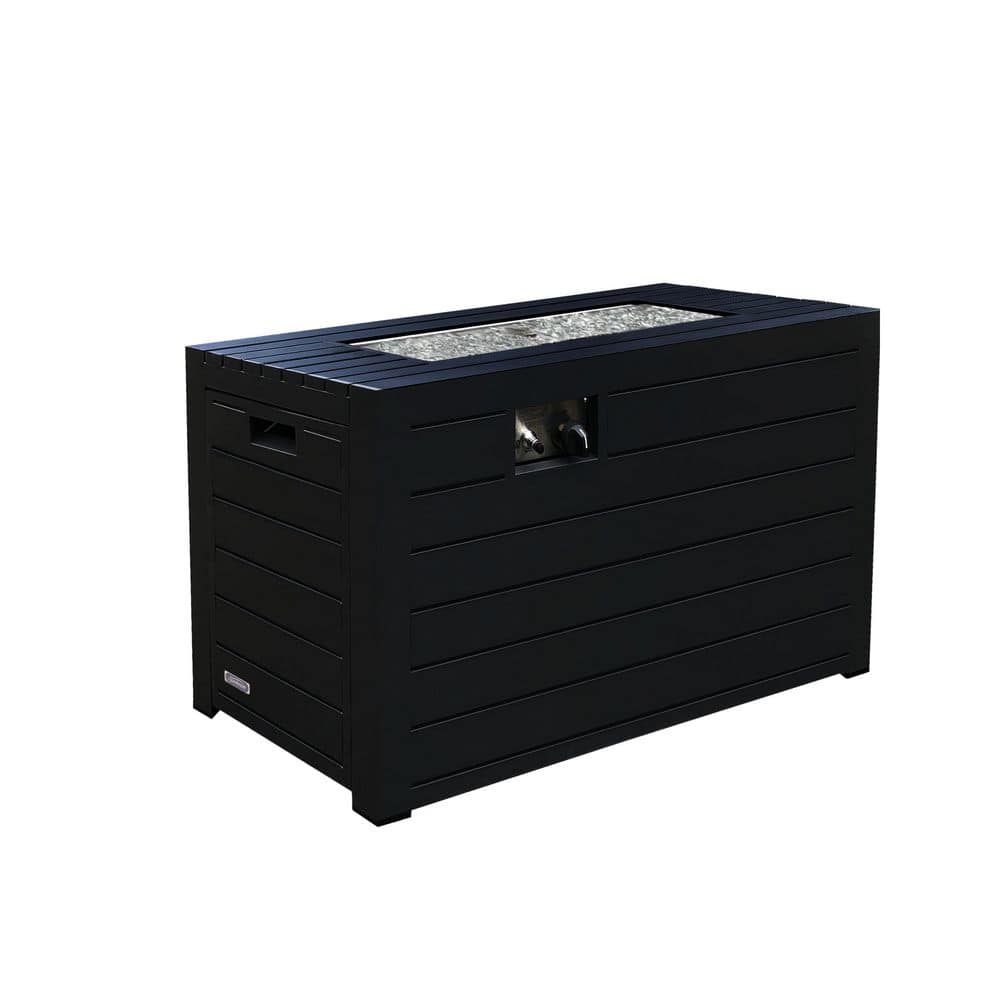 Oasis Black Rectangle Aluminum Fire Pit Table price history on PriceWatchPro