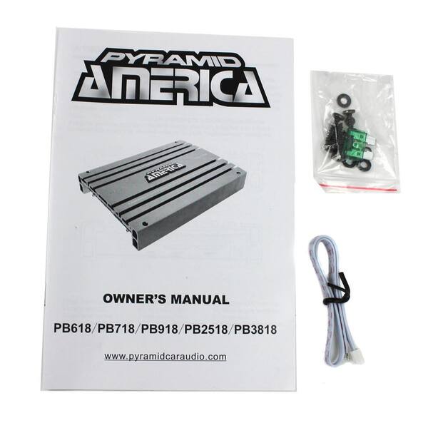 2000-Watt 2-Channel Car Audio Amplifier 
