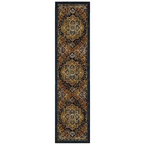 Remee Brown 2 ft. x 8 ft. Runner Rug