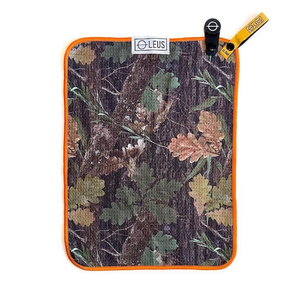 Leus BBQ Towel Grilling Cooking Camping Magnetized Quick Drying Absorbent Microfiber Hand towel - Hunter Camo 12 in. x 16 in.
