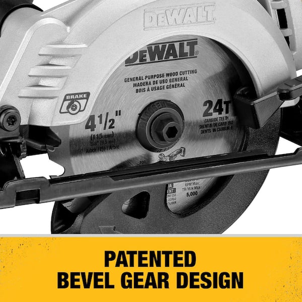 DEWALT - ATOMIC 20V MAX Cordless Brushless 4-1/2 in. Circular Saw and (1) 20V MAX Premium Lithium-Ion 5.0Ah Battery