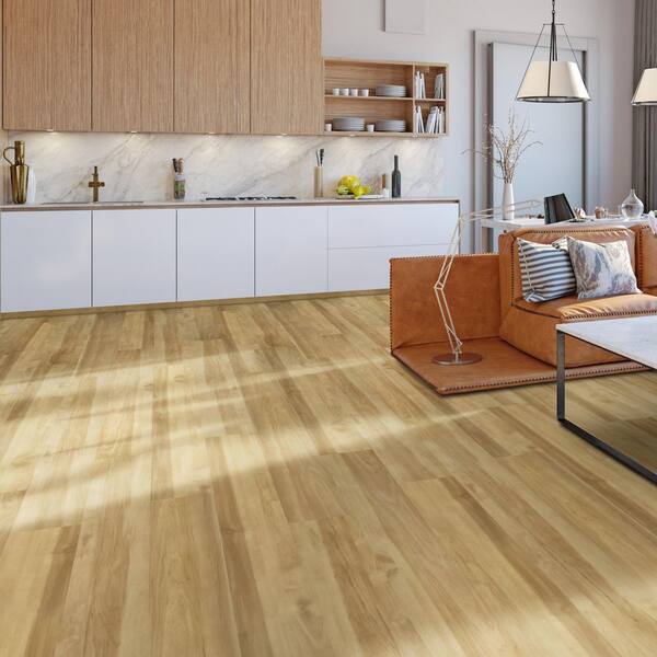 Woodacres Oak 6 MIL x 8.7 in. W x 48 in. L Click Lock Waterproof Luxury  Vinyl Plank Flooring (20.1 sqft/case)