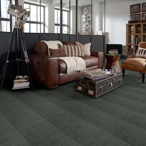 Coral Reef I - Spring Fern - Green 65.5 oz. Nylon Texture Installed Carpet