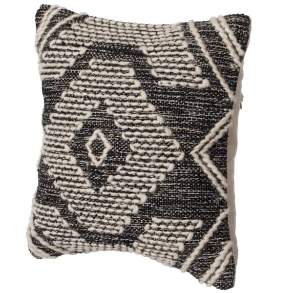 Throw Pillow Cover Tribal Boho Woven Pillowcase with Tassels Soft Cushion  Case