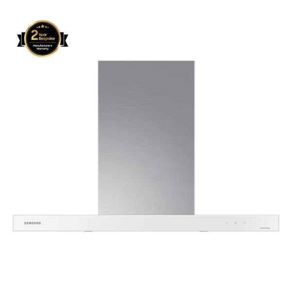 Samsung 36" BESPOKE Wall Mount Range Hood in Clean White NK36CB600W12 The Home Depot