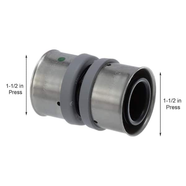 PureFlow 1-1/2 in. x 1-1/2 in. Press Polymer Coupling (5-pack)
