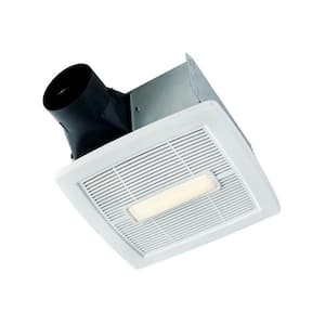 Broan-NuTone 80 CFM Ceiling Bathroom Exhaust Fan with CCT LED Light ...