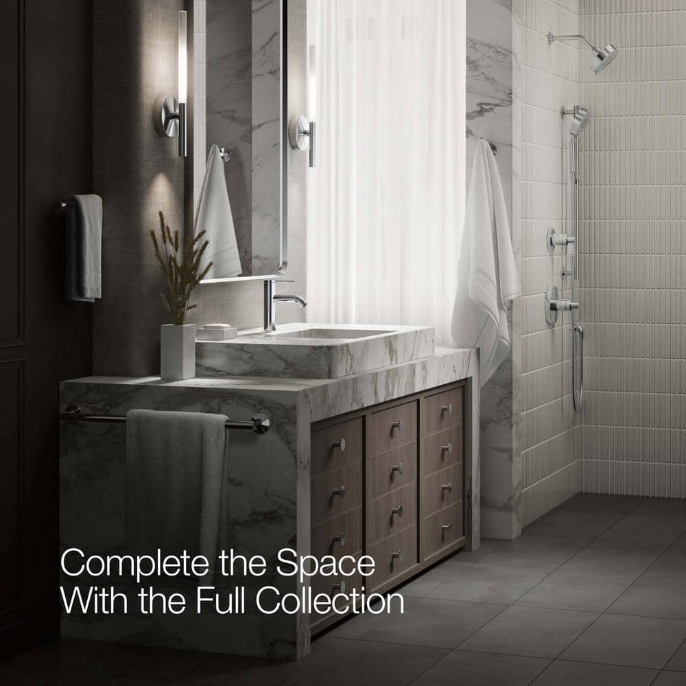 Polished Chrome Single-Handle Bathroom Sink Faucet