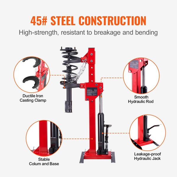2-Piece Heavy Duty Coil Spring Compressor Tool - MacPherson Strut Spring Compressor Set